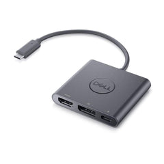 Dell USB-C-naar-HDMI/DP-adapter met stroomdoorvoer
