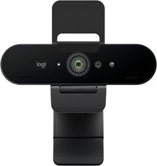 Logitech Brio 4K-webcam voor bedrijven, biometrisch aanmelden met Windows Hello, automatische lichtcorrectie, ruisonderdrukking, werkt met Microsoft Teams, Zoom, Google Meet, pc/Mac