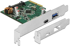 Delock 90299 PCI Express Kaart - 1x USB-C & 1x USB-A - USB 3.1 Gen 2 (10 Gbps)