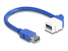 Delock 86964 Keystone Module HDMI-A Vrouwelijk naar Vrouwelijk - 90° Haaks - 20 cm