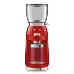 Smeg CGF01 Retro koffiemolen, roestvrij staal aluminium, rood