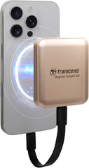 Transcend ESD420G 2TB Externe SSD - USB-C 20Gbps - MagSafe - Goud