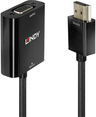 LINDY 38291 HDMI naar VGA Converter - Full HD (1920x1200) - Zwart
