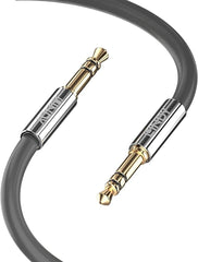LINDY 35321 3.5mm audiokabel, Cromo Line Grijs, 1m