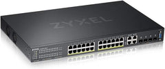 Zyxel GS2220-28HP Managed Layer 2 Gigabit PoE Switch - 28 Poorten