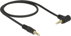 DeLOCK 3.5 mm Jack Audiokabel Male naar Male - 0.5 meter - Zwart