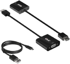 Club 3D CAC-1302 Actieve HDMI 1.4 naar VGA Adapter met Audio