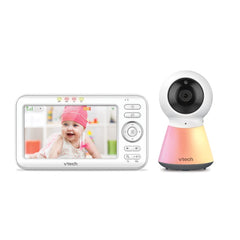 VTech - BM5254 – babyfoon Video Color Night Light – display 5 inch – nachtlampje en wiegliedjes – versie FR