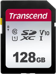 Transcend TS128GSDC300S 128GB | SDXC I, C10, U3, V30 geheugenkaart - 95/40 MB/s