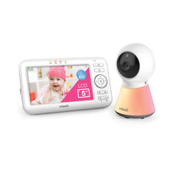 VTech - BM5254 – babyfoon Video Color Night Light – display 5 inch – nachtlampje en wiegliedjes – versie FR