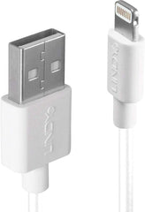 LINDY compatible USB to Lightning Cable White 2m