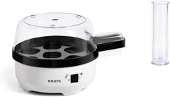 Krups Ovomat speciale eierkoker, voor maximaal 7 eieren, wit/zwart EG233115