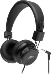 ACT AC9300 Opvouwbare On-Ear Koptelefoon - 3.5mm Jack - 1.5m Nylon Kabel - Zwart