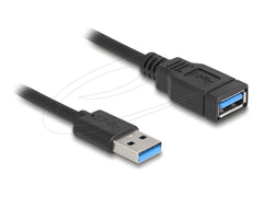 DeLOCK 90367 USB-A Aansluitkabel - 0,6 Meter - Zwart