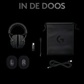 Logitech G PRO X Wireless LIGHTSPEED Gaming Headset met Blue VO!CE-microfoonfiltertechnologie, PRO-G-drivers van 50mm, DTS Headphone: X 2.0, 20+ Uur Batterij, PC, PS5, PS4 en Switch - Zwart