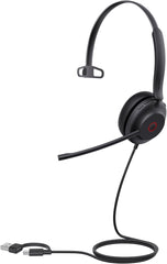 Yealink UH35 Mono UC Bedrade Headset met USB-A & USB-C
