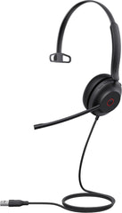 Yealink UH35 Mono Teams Bedrade On-Ear USB Headset - Zwart