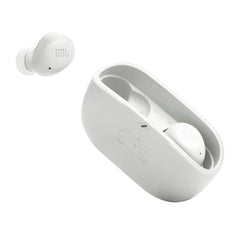 JBL Vibe Buds - True Wireless Earbuds, Smart Ambient, VoiceAware, Tot 32 totale uren batterijduur met snelladen, water- en stofbestendig, JBL Deep Bass Sound (wit)