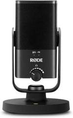RØDE NT-USB Mini Veelzijdige Studio-kwaliteit Condensator USB Microfoon met Gratis Software voor Podcasting, Streaming, Gaming, Muziekproductie, Zang en Instrumentopname