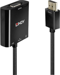 LINDY 38285 2ft HDMI naar VGA en Audio Converter - Zwart