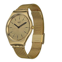 Swatch Unisex volwassenen analoog kwarts horloge met roestvrij stalen armband SYXG102M