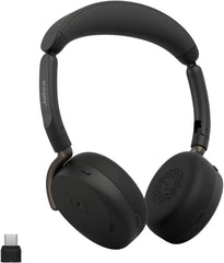 Jabra Evolve3 65 Flex Draadloze On-Ear Headset - MS Teams - USB-C - Zwart