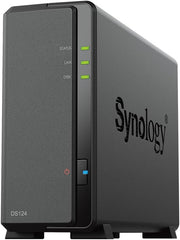 Synology DiskStation DS124 NAS Behuizing - 1-Bay - 1GB RAM