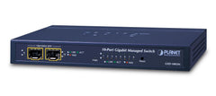 Planet GSD-1002M Managed Desktop Switch - 8x Gigabit LAN, 2x SFP & PoE In