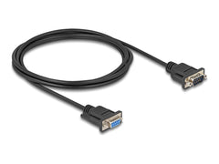 DeLOCK Seriële D-Sub9 Kabel - Mannelijk naar Vrouwelijk - 0.5m