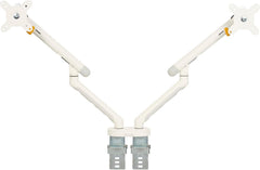 BakkerElkhuizen BE Flexible Dual Monitorarm - Voor 2 Schermen tot 27 inch - Wit