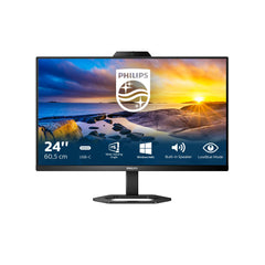 Philips 24E1N5300HE - 24 inch FHD USB-C monitor, webcam, in hoogte verstelbaar, luidspreker (1920x1080, 75 Hz, HDMI, DisplayPort, USB-C, USB-hub) zwart
