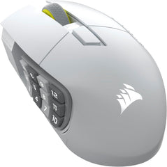 CORSAIR SCIMITAR ELITE WIRELESS SE MMO PC Gaming Muis, 33K DPI – Wit