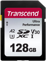 Transcend 128 GB SDC340S SD UHS-I SDXC-geheugenkaart, 160 MB/s, U3, V30, A2