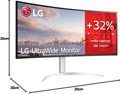 LG 40WP95C-W Ultra Wide Screen Monitor 21:9 LG UltraWide 39,7 inch (IPS: 5120x2160, 300cd/m², 1000:1, DCI-P3> 98%); HDMIx2, DPx1, USB-Cx1, USB-A. x2; HDR1. 0; PBP-modus; Luidspreker 2 x 10 W, Kleur: wit