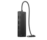 HP G3 Travel Docking Station met USB-C MultiPort Schaalbare Voeding en Plug-and-Play, 5 Overdrachtpoorten, 2 USB-C, 2 USB-A, HDMI), Zwart