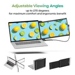 Ecran portable 14,1" Mobile Pixels Duex Max DS Full HD (Gris)