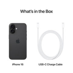 Apple iPhone 16 (128 GB) - Zwart