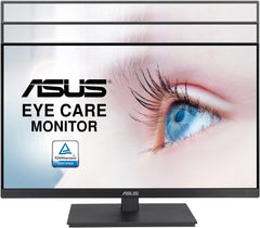 ASUS VA27EQSB PC-monitor 27 inch FHD – IPS-paneel – 16:9 – 75 Hz – 1920 x 1080 – 300 cd/m² – displaypoort, HDMI, VGA en 2 x USB – Eye Care-technologie – luidsprekers – hoogteverstelling en rotatie