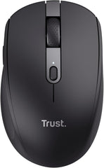 Trust Ozaa Compact Draadloze Muis - Bluetooth & 2.4GHz - Stil & Oplaadbaar - Zwart