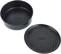 Ninja 4026J300EUK Foodi 2-delige set bakvormen met antiaanbaklaag, keramische coating, zwart