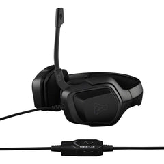 The G-LAB Korp COBALT Gaming Headset - Microfoon Stereo Hoofdtelefoon, Ultralicht, Basgitaar Headset - Microfoon 3,5 mm-Aansluiting voor PC PS4 PS5 Xbox One Mac Nintendo Switch Tablet Smartphone (Zwart)