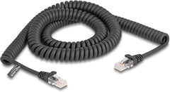 DeLOCK 87994 Spiraal Netwerkkabel RJ45 Cat.5e - 3 meter - Zwart