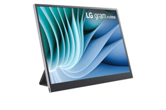 LG Electronics LG Gram + View 16MR70 16 inch laptopscherm - IPS-paneel QHD+ resolutie (2560 x 1600) formaat 16:10, 60Hz, DCI-P3 99%, USB-C (45W) DP Alt Mode, beschermhoes/standaard inbegrepen, 670 g