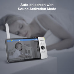 Vtech VM919 HD babymonitor – video-babyfoon met groothoekcamera – 360° panoramazicht, HD-video, helder geluid, 7 inch lcd-kleurenscherm met nachtzichtfunctie, intercomfunctie, liedjes enz.