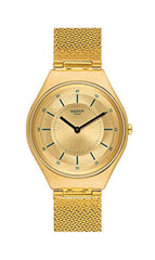 Swatch Unisex volwassenen analoog kwarts horloge met roestvrij stalen armband SYXG102M