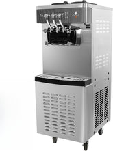 20-28 L/h 2400W Commercial Ice Cream Maker 3 Flavours Hard Ice Cream Maker for Yogurt, Coffee, Snack Bar, Restaurant, Supermarket