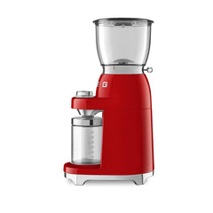 Smeg CGF01 Retro koffiemolen, roestvrij staal aluminium, rood