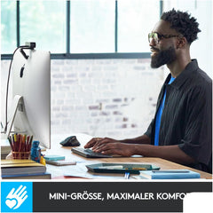 Logitech MX Keys Mini draadloos toetsenbord, compact, Bluetooth, achtergrondverlichting, USB-C, compatibel met Apple macOS, iOS, Windows, Linux, Android, metalen behuizing - donkergrijs, QWERTZ