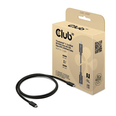 Club 3D CAC-2501 Thunderbolt 5 Kabel - 80/120 Gbps - 240W EPR - 8K240Hz - 1m