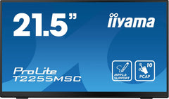 iiyama Prolite T2255MSC-B1 45,5cm 21,5" IPS LED-monitor Full-HD 10 punts multitouch capacitief HDMI DP USB3.0 7H MPP2.0 zwart